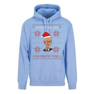 Santa Joe Biden Merry Uh Uh Christmas Ugly Pajama Xmas Funny Gift Unisex Surf Hoodie