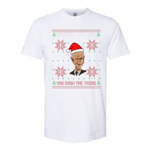 Santa Joe Biden Merry Uh Uh Christmas Ugly Pajama Xmas Funny Gift Softstyle CVC T-Shirt