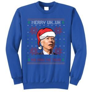 Santa Joe Biden Merry Uh Uh Christmas Ugly Pajama Xmas Gift Sweatshirt