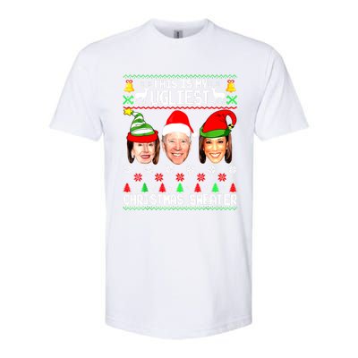 Santa Joe Biden This Is My Ugliest Christmas Sweater Ugly Softstyle CVC T-Shirt