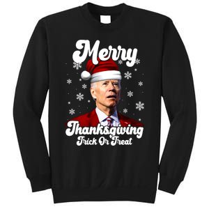 Santa Joe Biden Christmas Merry Thanksgiving Trick Or Treat Sweatshirt