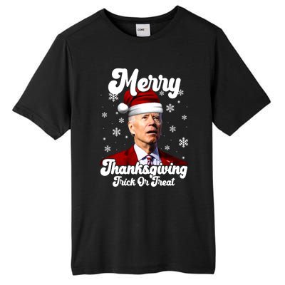 Santa Joe Biden Christmas Merry Thanksgiving Trick Or Treat Tall Fusion ChromaSoft Performance T-Shirt