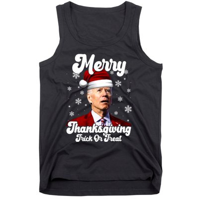 Santa Joe Biden Christmas Merry Thanksgiving Trick Or Treat Tank Top