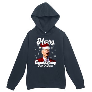 Santa Joe Biden Christmas Merry Thanksgiving Trick Or Treat Urban Pullover Hoodie