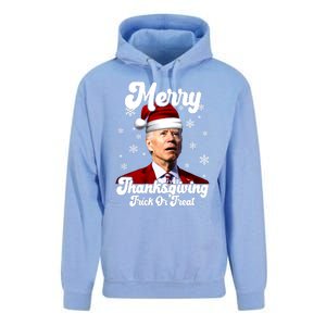 Santa Joe Biden Christmas Merry Thanksgiving Trick Or Treat Unisex Surf Hoodie