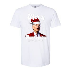 Santa Joe Biden Christmas Merry Thanksgiving Trick Or Treat Softstyle CVC T-Shirt