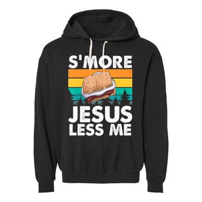 S'more Jesus Christianity Lover Jesus Teachings Camper Garment-Dyed Fleece Hoodie