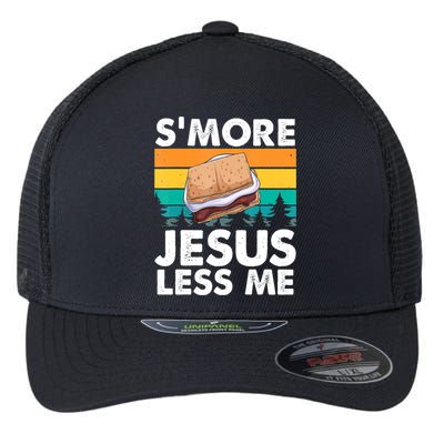 S'more Jesus Christianity Lover Jesus Teachings Camper Flexfit Unipanel Trucker Cap