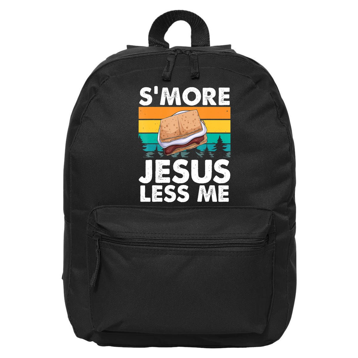 S'more Jesus Christianity Lover Jesus Teachings Camper 16 in Basic Backpack