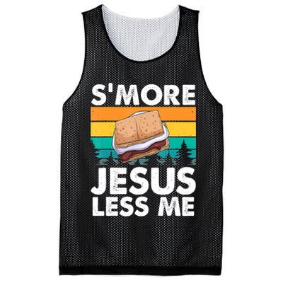 S'more Jesus Christianity Lover Jesus Teachings Camper Mesh Reversible Basketball Jersey Tank