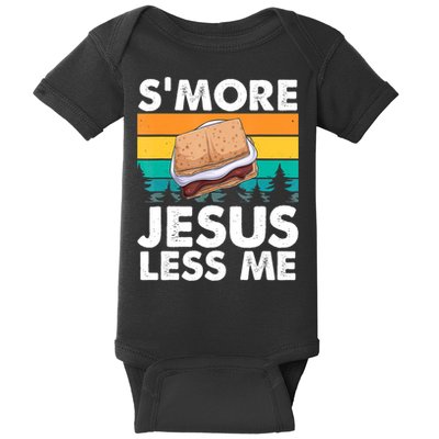 S'more Jesus Christianity Lover Jesus Teachings Camper Baby Bodysuit