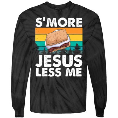 S'more Jesus Â€“ Christianity Lover Jesus Teachings Camper Tie-Dye Long Sleeve Shirt