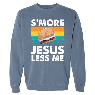 S'more Jesus Â€“ Christianity Lover Jesus Teachings Camper Garment-Dyed Sweatshirt