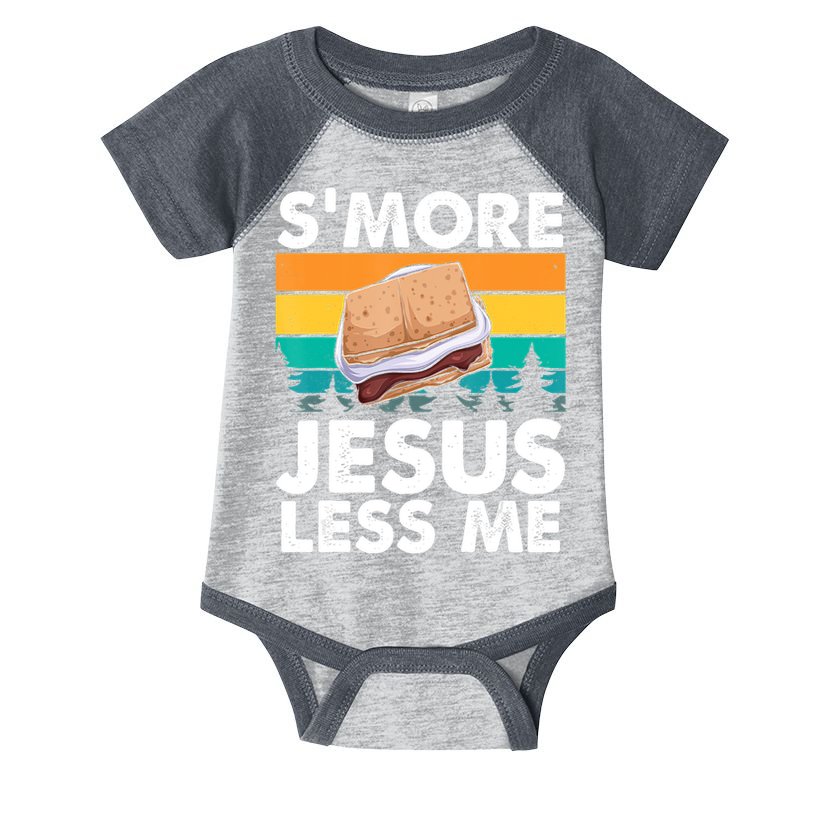 S'more Jesus Christianity Lover Jesus Teachings Camper Infant Baby Jersey Bodysuit