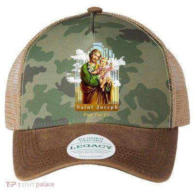 Saint Joseph Catholic Church St. Joseph With Infant Jesus Legacy Tie Dye Trucker Hat