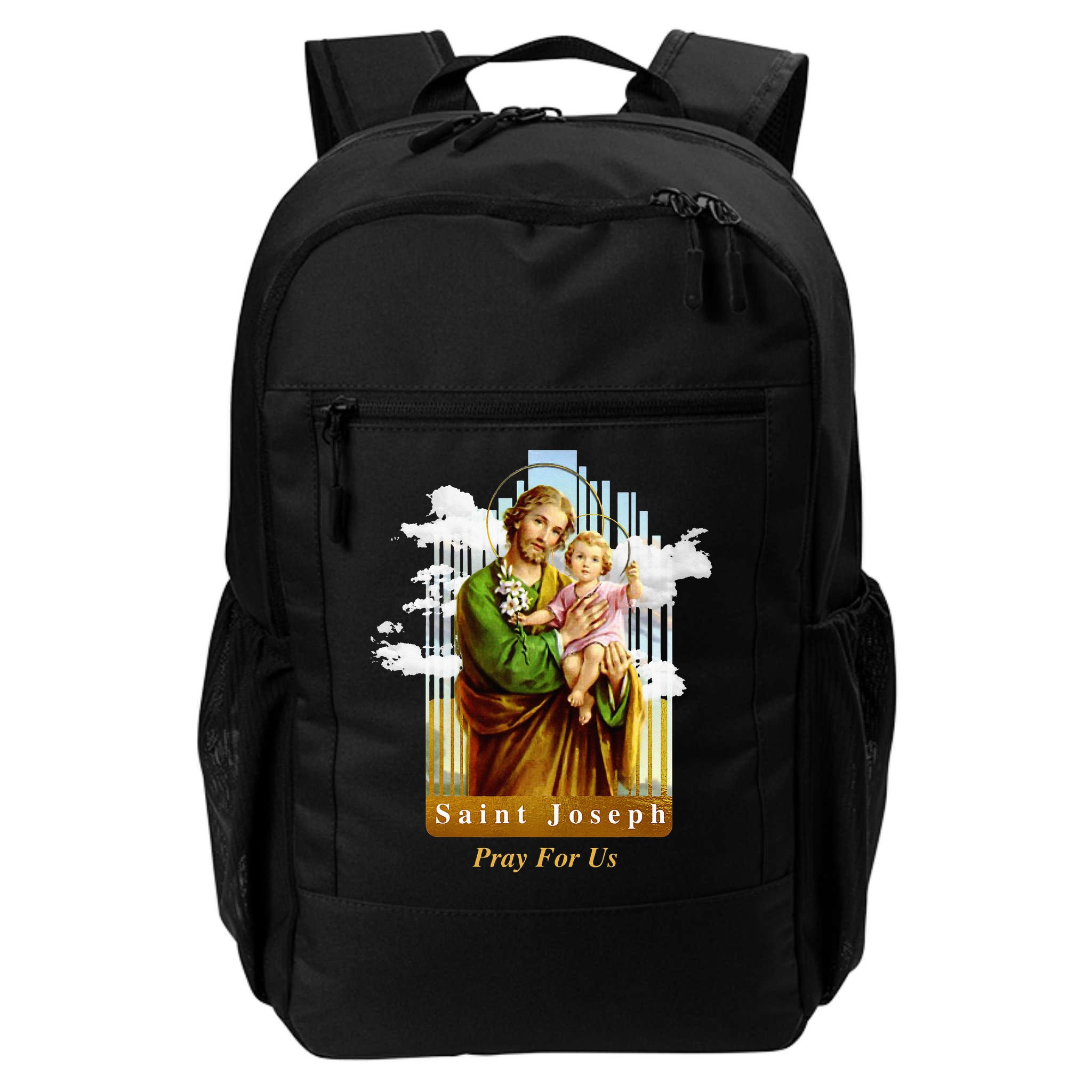 Saint Joseph Catholic Church St. Joseph With Infant Jesus Backpack