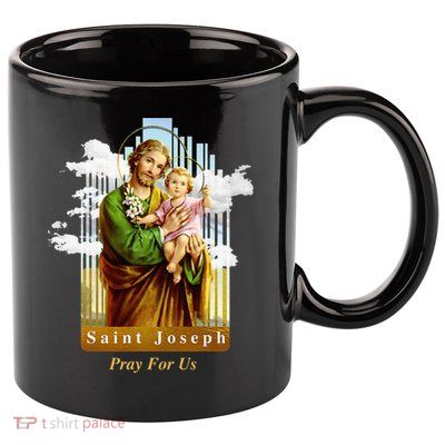 Saint Joseph Catholic Church St. Joseph With Infant Jesus 11oz C Handle Ceramic Mug