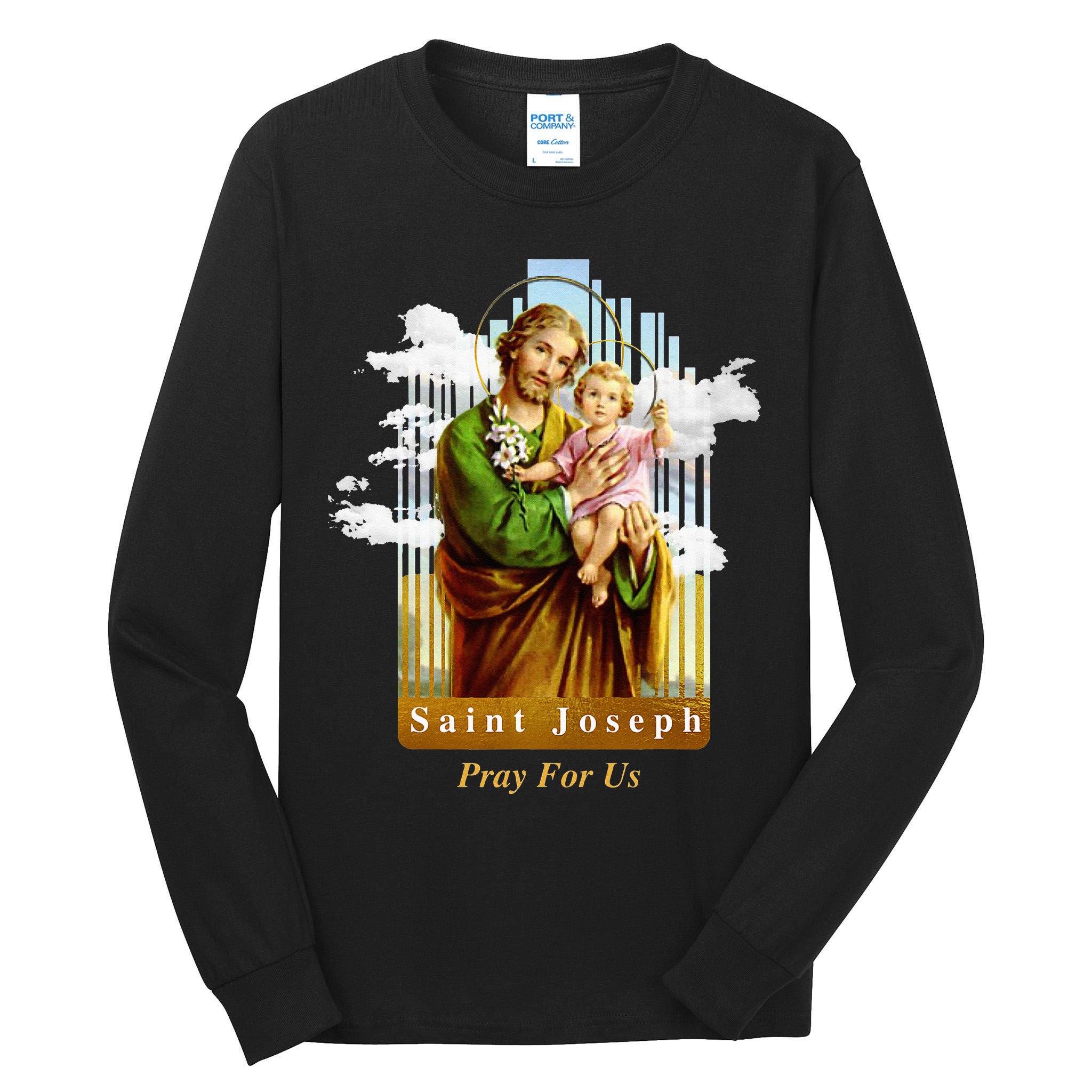 Saint Joseph Catholic Church St. Joseph With Infant Jesus Tall Long Sleeve T-Shirt