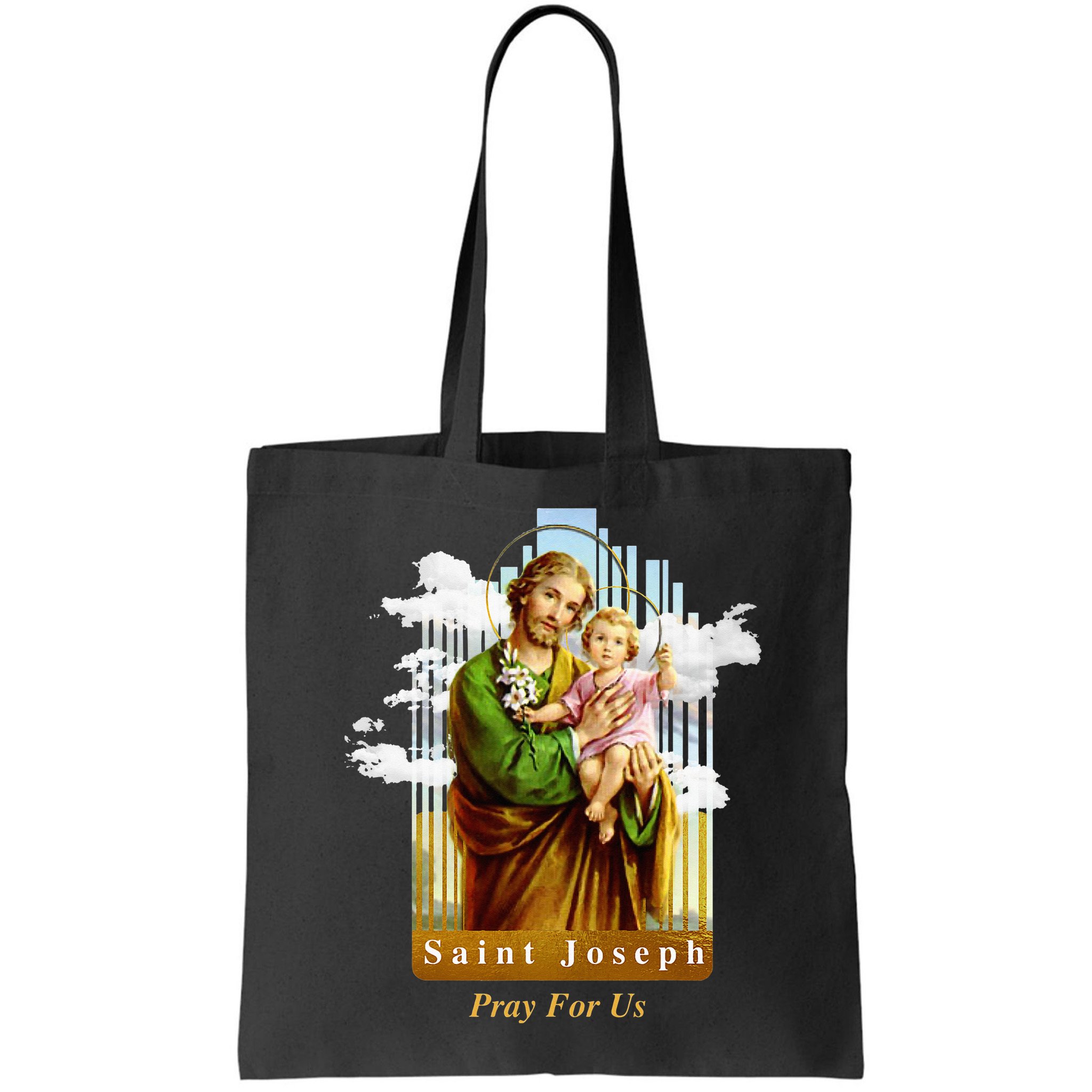 Saint Joseph Catholic Church St. Joseph With Infant Jesus Bag