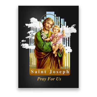 Saint Joseph Catholic Church St. Joseph With Infant Jesus Poster