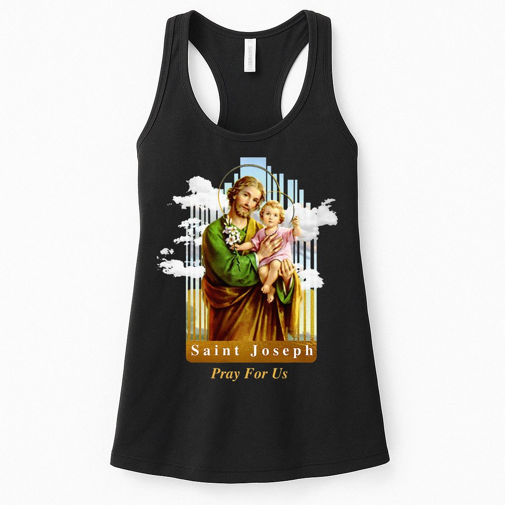 Saint Joseph Catholic Church St. Joseph With Infant Jesus Womens Tank Top