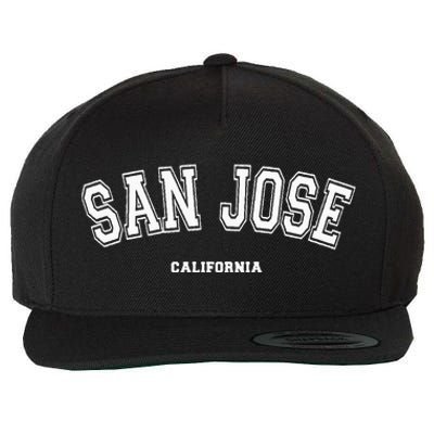 San Jose California Wool Snapback Cap