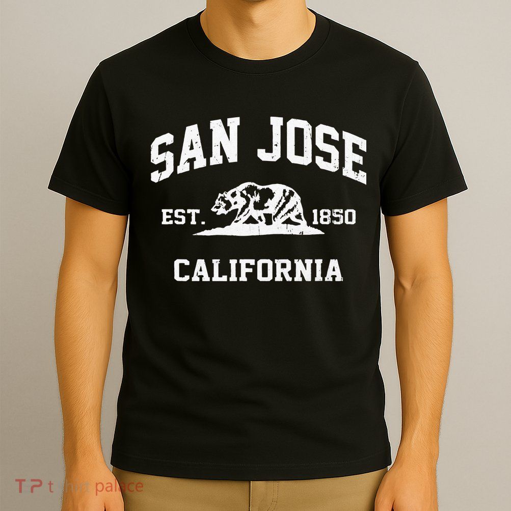 San Jose California CA Vintage State Athletic Style T-Shirt