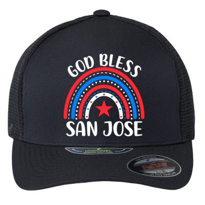 San Jose California Gift I Love San Jose Usa Meaningful Gift Flexfit Unipanel Trucker Cap
