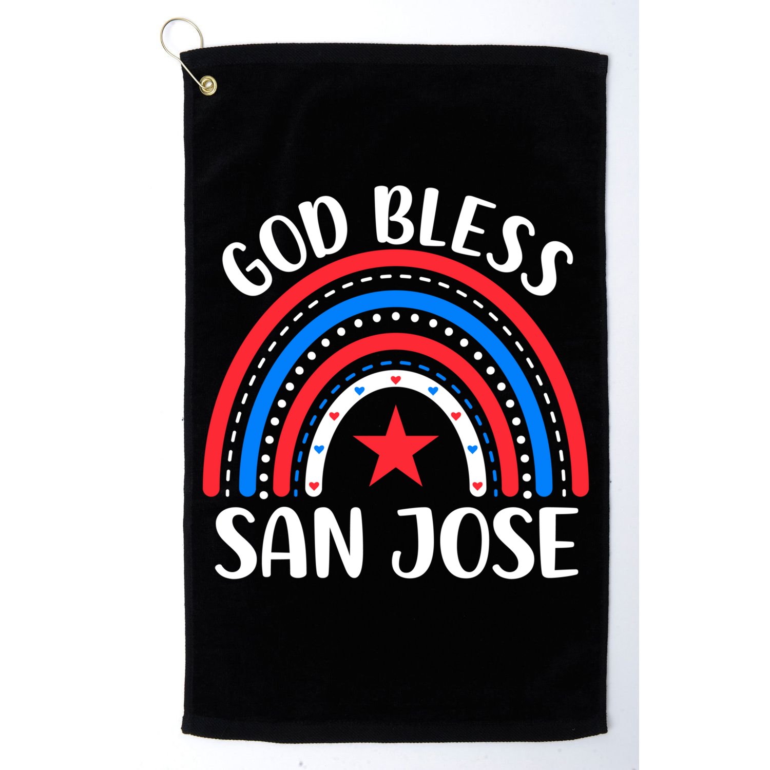San Jose California Gift I Love San Jose Usa Meaningful Gift Golf Towel