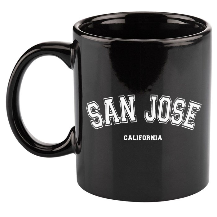 San Jose California 11oz C Handle Ceramic Mug