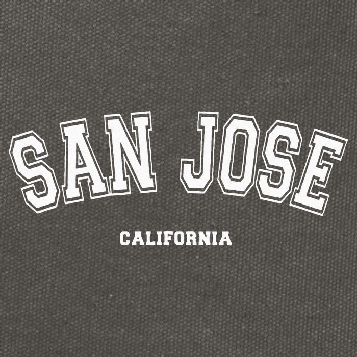 San Jose California Cotton Canvas Backpack