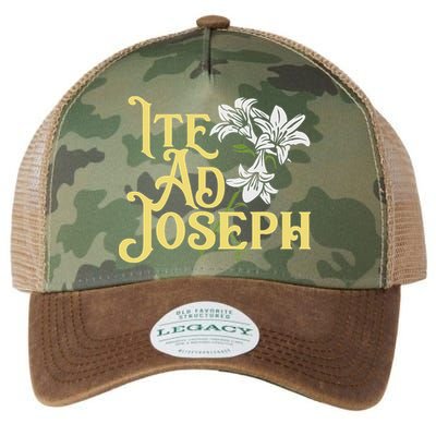 St Joseph Consecration Ite Ad Joseph Latin Catholic Saints Legacy Tie Dye Trucker Hat