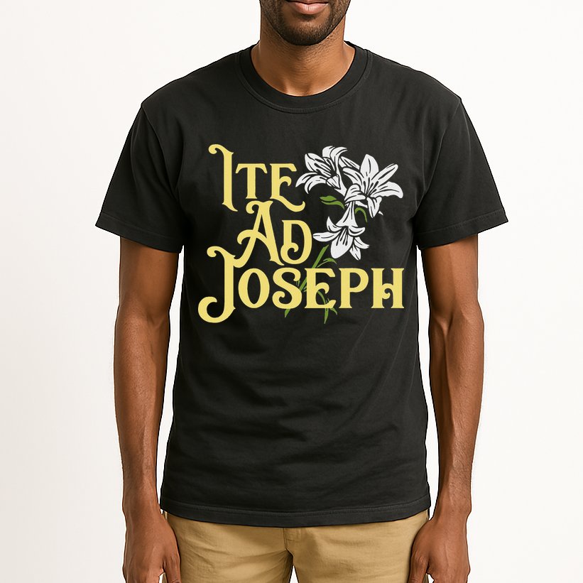 St Joseph Consecration Ite Ad Joseph Latin Catholic Saints Tall T-Shirt