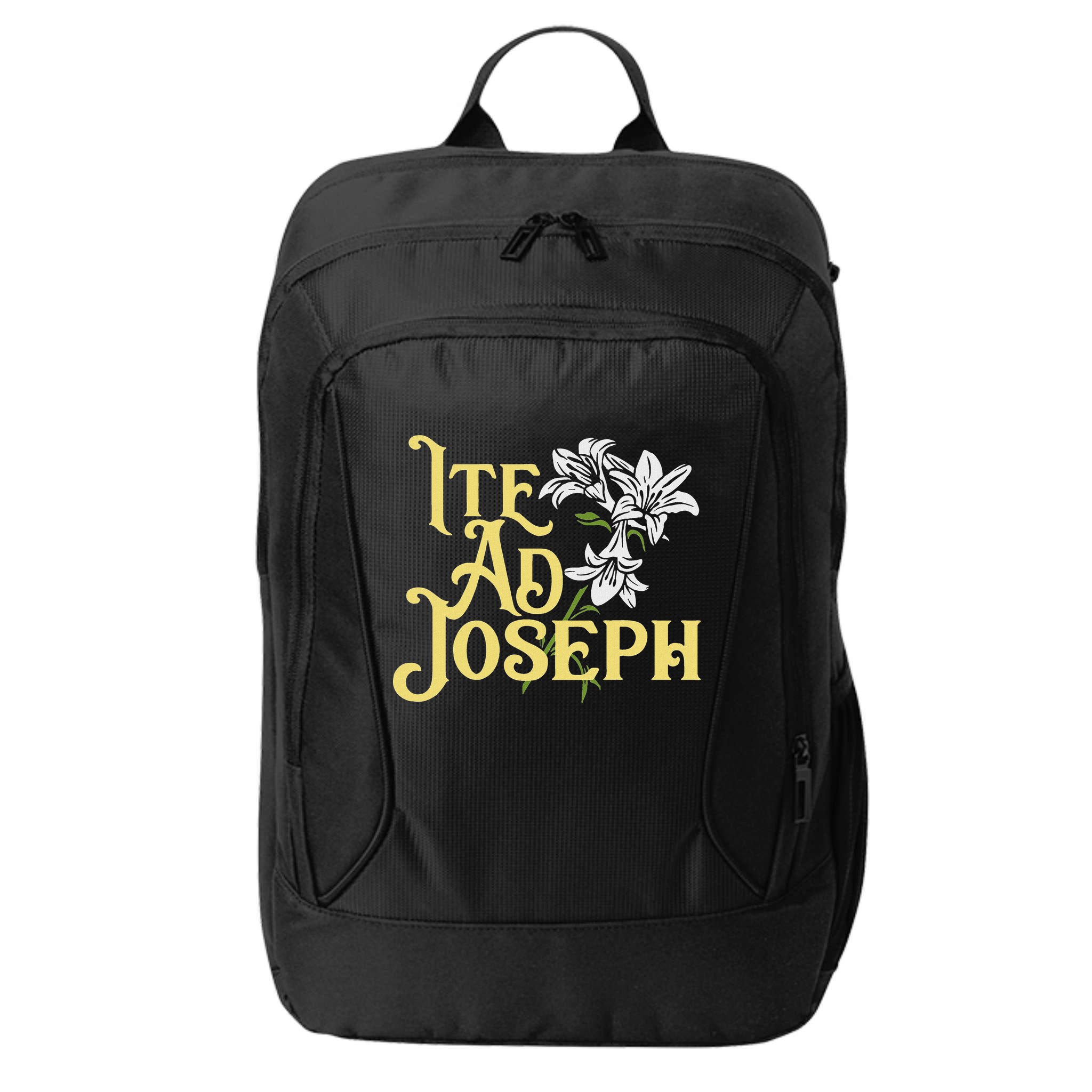 St Joseph Consecration Ite Ad Joseph Latin Catholic Saints City Backpack
