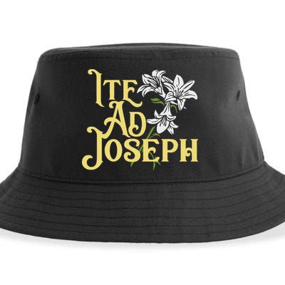 St Joseph Consecration Ite Ad Joseph Latin Catholic Saints Sustainable Bucket Hat