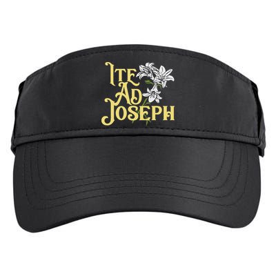 St Joseph Consecration Ite Ad Joseph Latin Catholic Saints Adult Drive Performance Visor