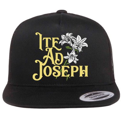 St Joseph Consecration Ite Ad Joseph Latin Catholic Saints Flatbill Hat