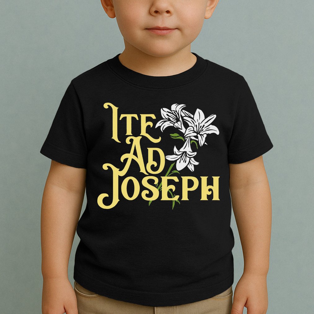 St Joseph Consecration Ite Ad Joseph Latin Catholic Saints Toddler T-Shirt
