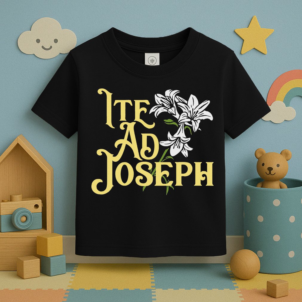 St Joseph Consecration Ite Ad Joseph Latin Catholic Saints Toddler T-Shirt