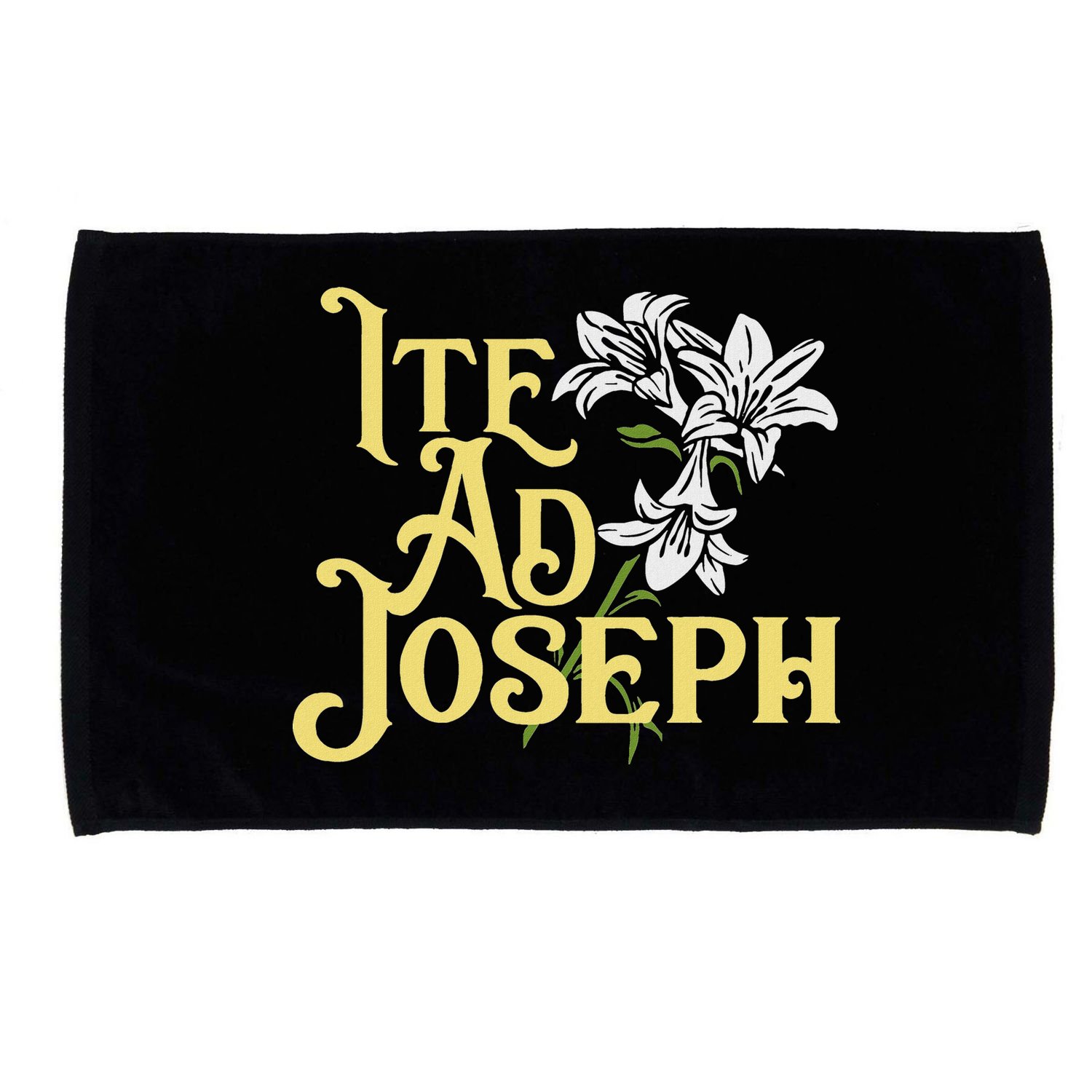 St Joseph Consecration Ite Ad Joseph Latin Catholic Saints Microfiber Hand Towel