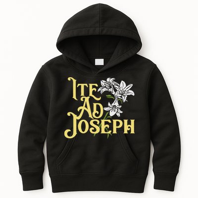 St Joseph Consecration Ite Ad Joseph Latin Catholic Saints Kids Hoodie