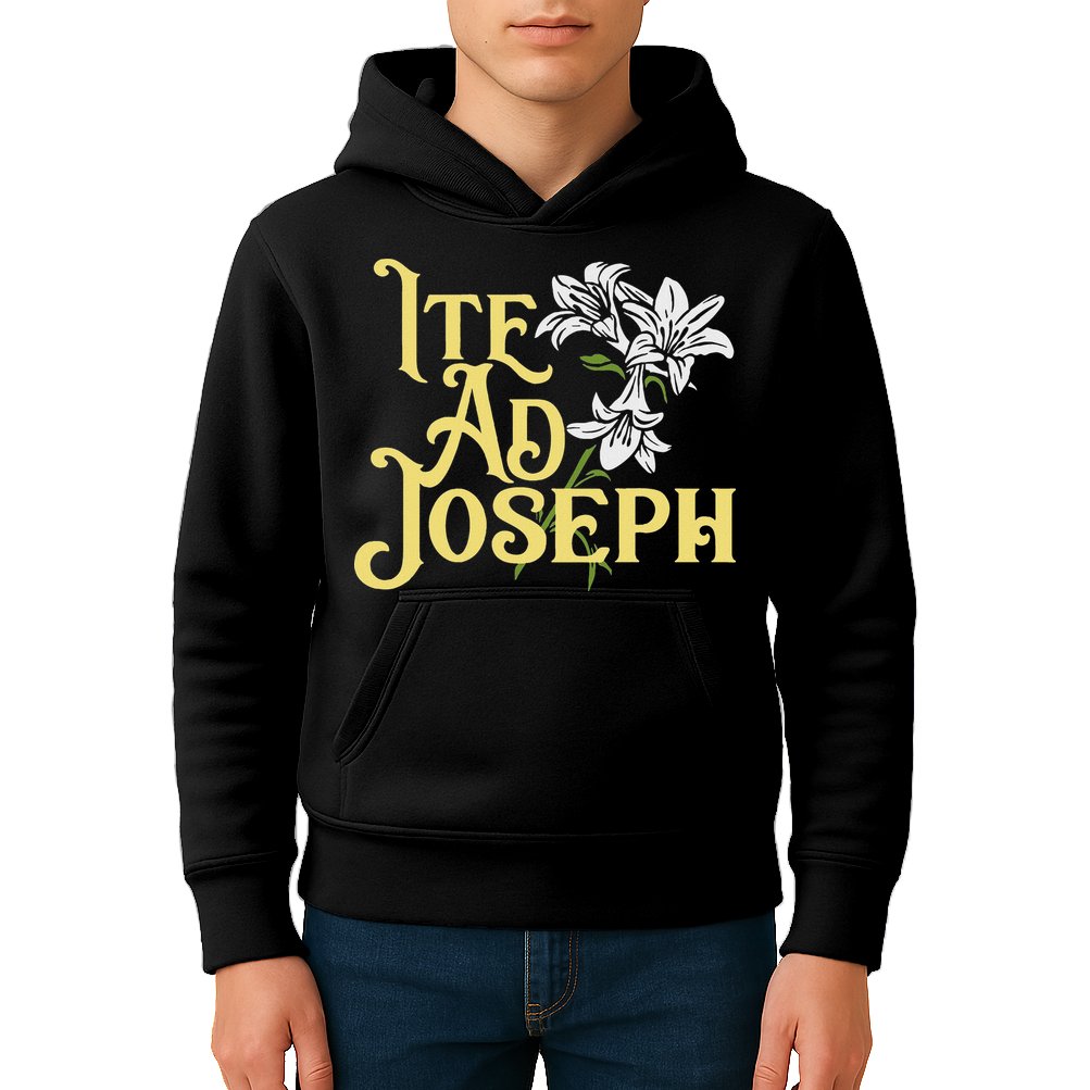 St Joseph Consecration Ite Ad Joseph Latin Catholic Saints Kids Hoodie