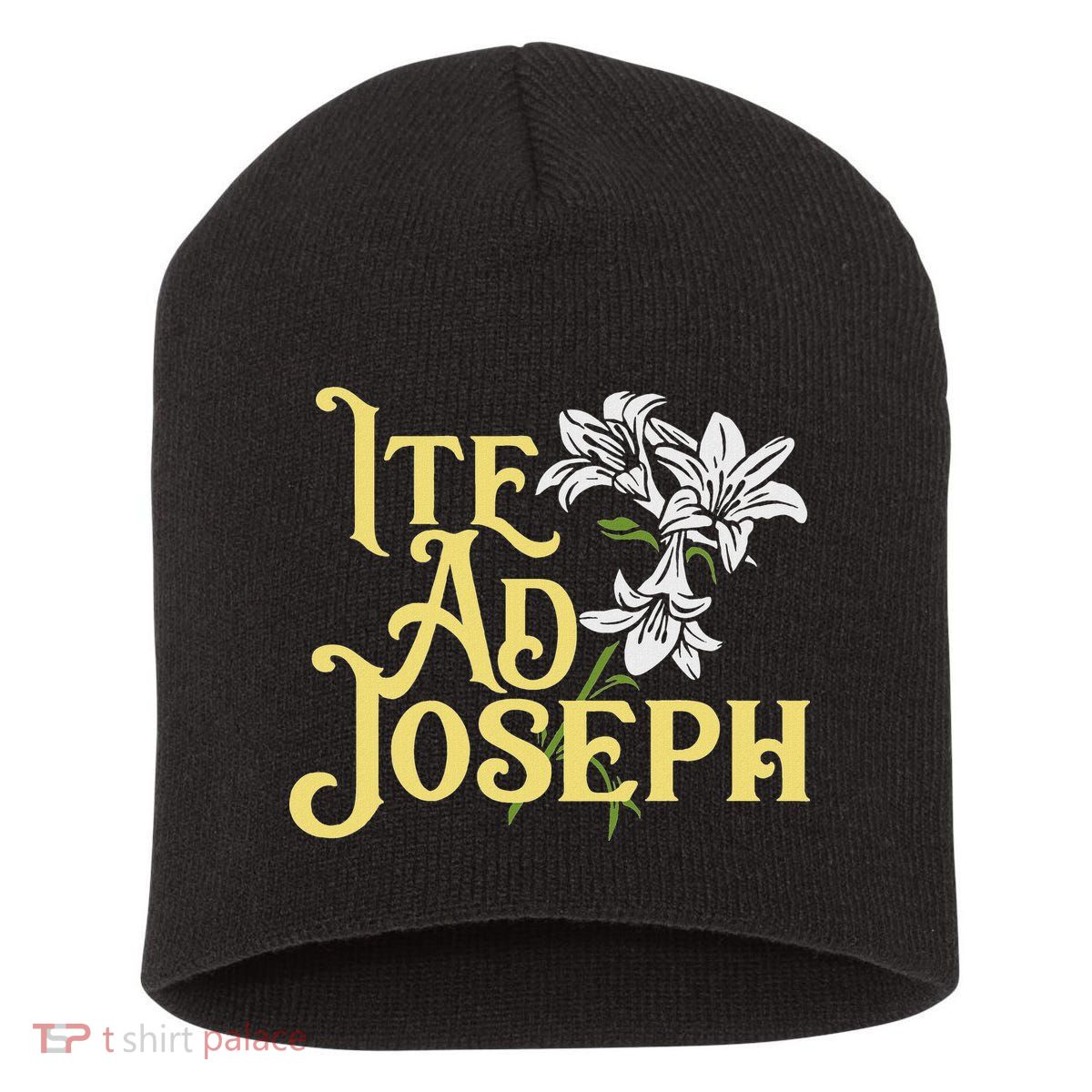 St Joseph Consecration Ite Ad Joseph Latin Catholic Saints Short Acrylic Beanie