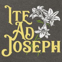 St Joseph Consecration Ite Ad Joseph Latin Catholic Saints Cotton Canvas Backpack