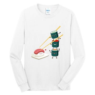 Sushi Japanese Cuisine, Sushi Emoji Tall Long Sleeve T-Shirt