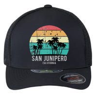 San Junipero California Beach Retro Vacation Souvenir Flexfit Unipanel Trucker Cap