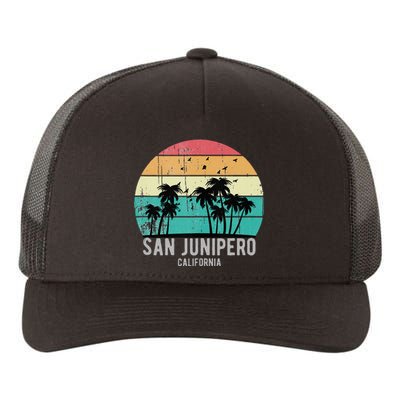 San Junipero California Beach Retro Vacation Souvenir Yupoong Adult 5-Panel Trucker Hat