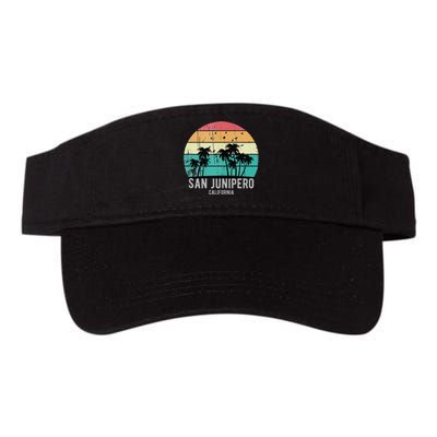 San Junipero California Beach Retro Vacation Souvenir Valucap Bio-Washed Visor