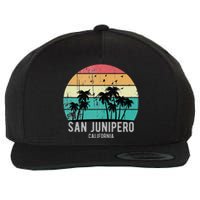 San Junipero California Beach Retro Vacation Souvenir Wool Snapback Cap