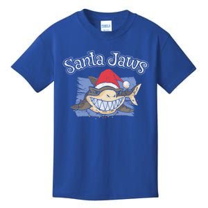 Santa Jaws Christmas Holidays Shark Sea Creature Claus Xmas Meaningful Gift Kids T-Shirt